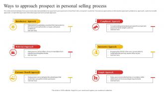 Ways To Approach Prospect In Personal Selling Process