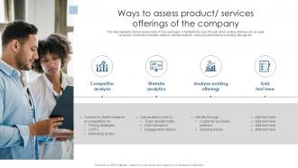 Ways To Assess Product Services Offerings Organizational Assessment Ppt Slides