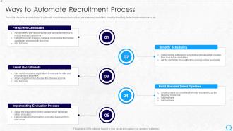 Ways To Automate Recruitment Process Hr Robotic Process Automation