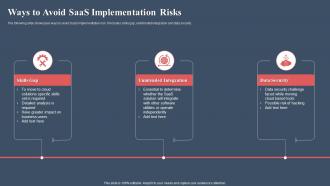 Ways To Avoid Saas Implementation Risks