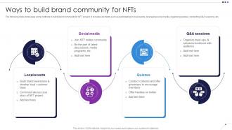 Ways To Build Brand Community For NFTs Unlocking New Opportunities With NFTs BCT SS