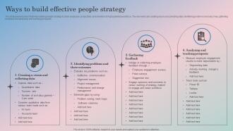 Ways To Build Effective People Strategy