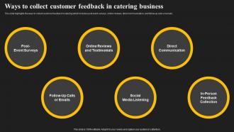 Ways To Collect Customer Feedback In Catering Business