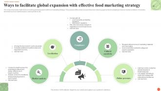 Ways To Facilitate Global Expansion With Effective Food Marketing Strategy