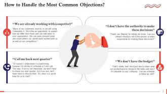 Ways To Handle Common Objections In Sales Training Ppt