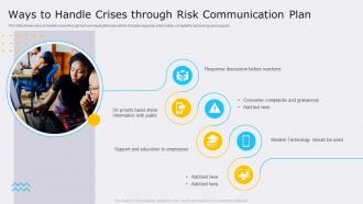 Ways To Handle Crises Through Risk Communication Plan
