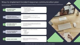 Ways To Implement Incident Response Communication Plan