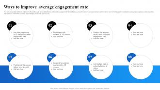 Ways To Improve Average Engagement Rate Facebook Advertising Strategy SS V