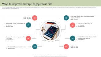 Ways To Improve Average Engagement Rate Step By Step Guide To Develop Strategy SS V