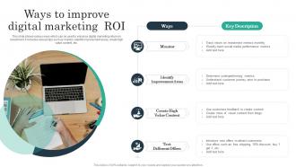Ways To Improve Digital Marketing ROI