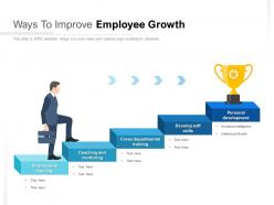 Ways to improve employee growth