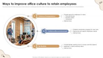 Ways To Improve Office Culture To Retain Employees