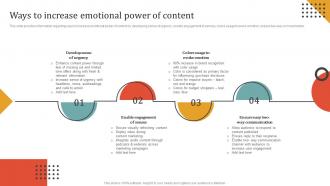 Ways To Increase Emotional Power Of Content Rebranding Campaign Initiatives For Brand Upgrade