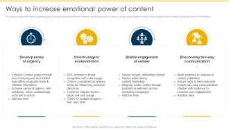 Ways To Increase Emotional Power Of Content Rebranding Retaining Brand
