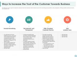 Ways to increase the trust of the customer towards business building customer trust startup company