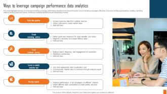 Ways To Leverage Campaign Performance Data Analytics