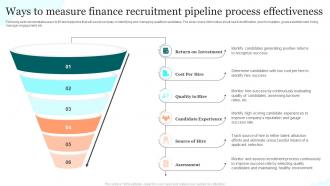 Ways To Measure Finance Recruitment Pipeline Process Effectiveness