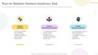 Ways To Minimize Business Insolvency Risk