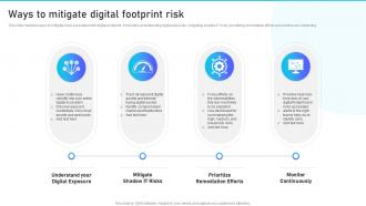 Ways To Mitigate Digital Footprint Risk