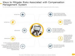 Ways to mitigate risks associated effective compensation management to increase employee morale