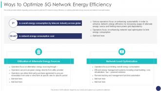 Ways To Optimize 5g Network Energy Efficiency 5g Mobile Technology Guidelines Operators