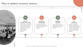 Ways To Optimize Inventory Turnover Optimizing Retail Operations By Efficiently Handling Inventories