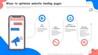 Ways To Optimize Website Landing Pages Adopting Successful Mobile Marketing