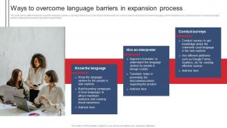 Ways To Overcome Language Barriers In Expansion Process Product Expansion Steps