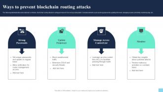 Ways To Prevent Blockchain Routing Attacks Hands On Blockchain Security Risk BCT SS V
