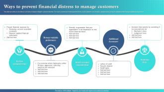 Ways To Prevent Financial Distress To Manage Customers