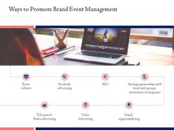 Ways To Promote Brand Event Management Ppt Powerpoint Ideas Graphics