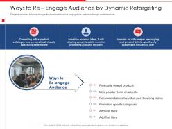 Ways To Re Engage Audience By Dynamic Retargeting Popular Items Ppt Icons