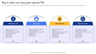 Ways To Reduce Cost Using Power Automate RPA