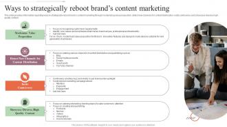 Ways To Strategically Reboot Brands Content Marketing Step By Step Approach For Rebranding Process