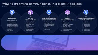 Ways To Streamline Communication In A Digital Workplace