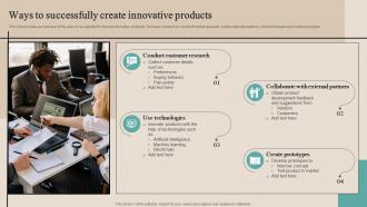 Ways To Successfully Create Innovative Products Optimizing Functional Level Strategy SS V