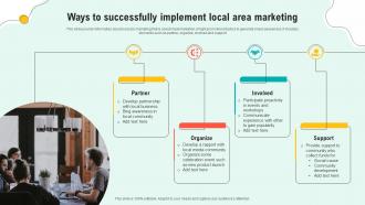 Ways To Successfully Implement Local Area Marketing