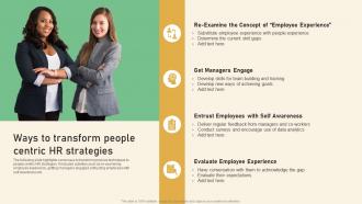 Ways To Transform People Centric HR Strategies