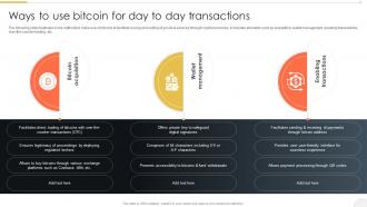 Ways To Use Bitcoin For Day Comprehensive Bitcoin Guide To Boost Cryptocurrency BCT SS