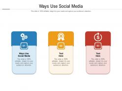 Ways use social media ppt powerpoint presentation show picture cpb
