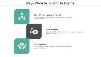 Ways website hosting in internet ppt powerpoint presentation icon visual aids cpb