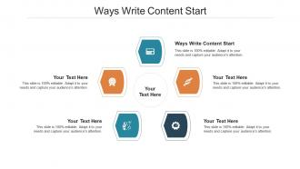Ways write content start ppt powerpoint presentation outline influencers cpb