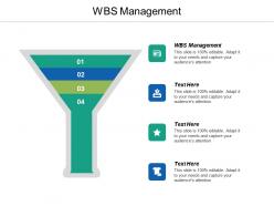 Wbs management ppt powerpoint presentation model file formats cpb