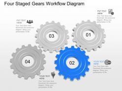 45257818 style variety 1 gears 4 piece powerpoint presentation diagram infographic slide