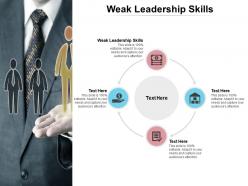 Weak leadership skills ppt powerpoint presentation inspiration slide download cpb