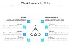 Weak leadership skills ppt powerpoint presentation summary graphic tips cpb