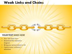 Weak links and chains powerpoint presentation slides