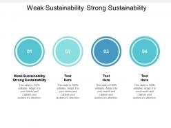 Weak sustainability strong sustainability ppt powerpoint presentation gallery slideshow cpb