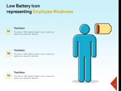 Weakness Icon Telecommunication Individual Representing Business Process