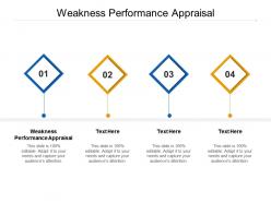 Weakness performance appraisal ppt powerpoint presentation infographic template show cpb